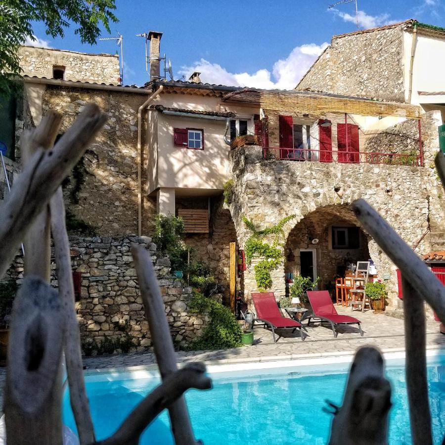 La Dolce Vita - Studio Dans Propriete Avec Piscine Montpeyroux  Dış mekan fotoğraf